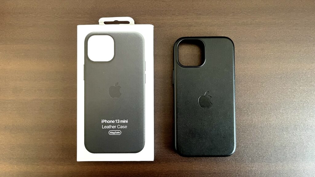 アップル純正品 iPhone 13 mini レザーケース ゴールデンブラウン