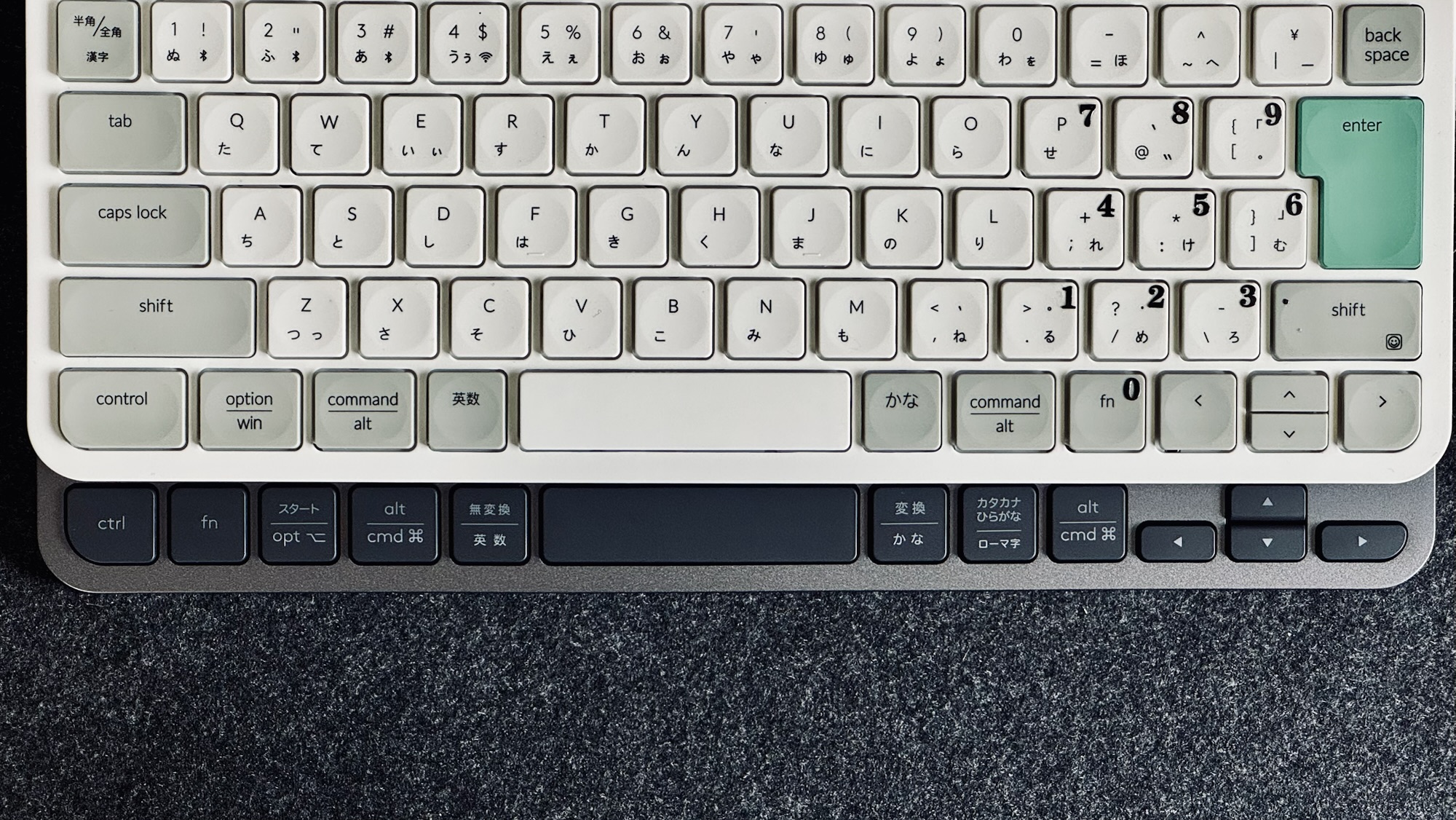 MX KEYS miniとKeychron B1 Pro