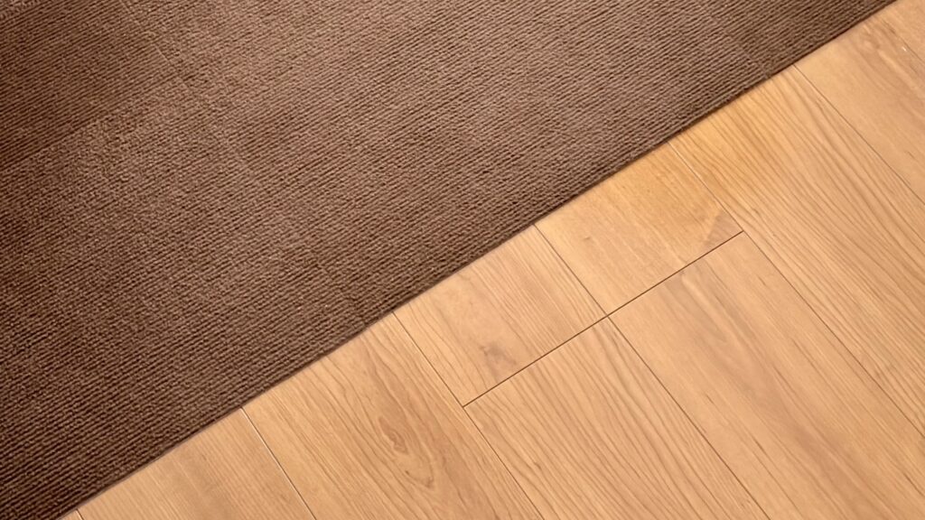 UOUOMI タイルカーペット（45×45／20枚／ブラウン）