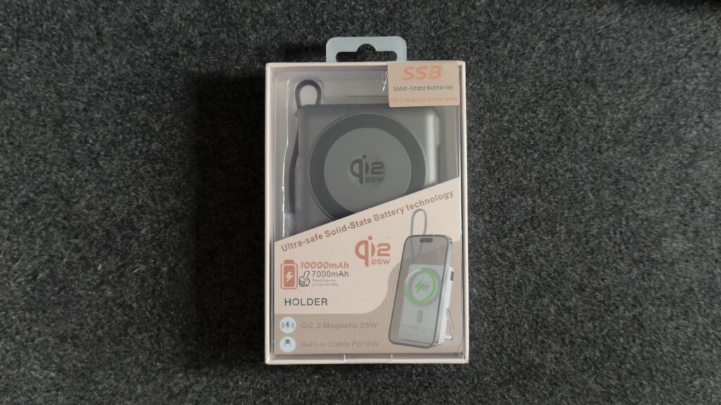 Satray Qi2 25W対応半個体電池モバイルバッテリー10000mAh